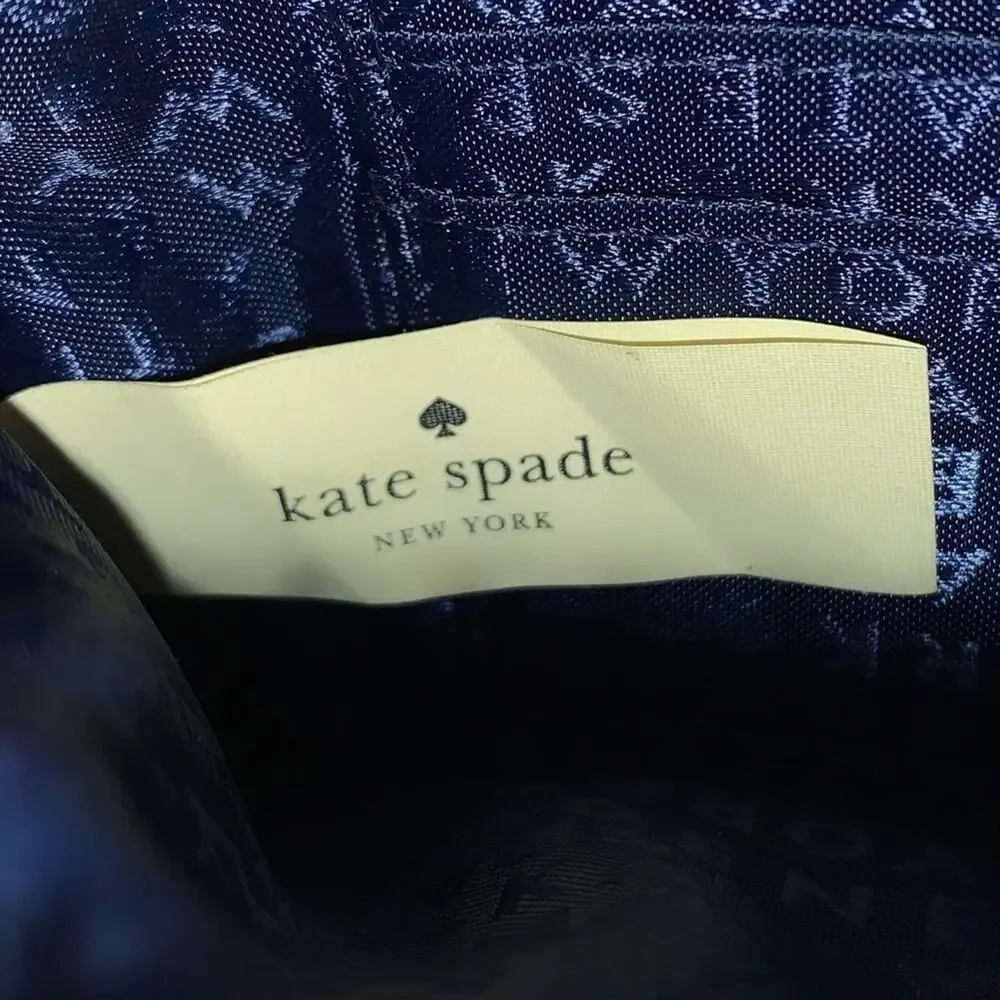 Kate Spade Wristlet Striped Laurel Way Print Nautical Sporty Classic Preppy